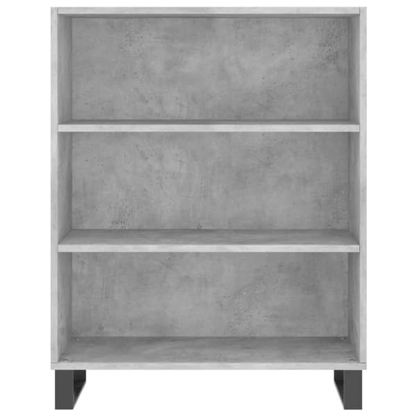 vidaXL reol 69,5x32,5x180 cm konstrueret træ betongrå