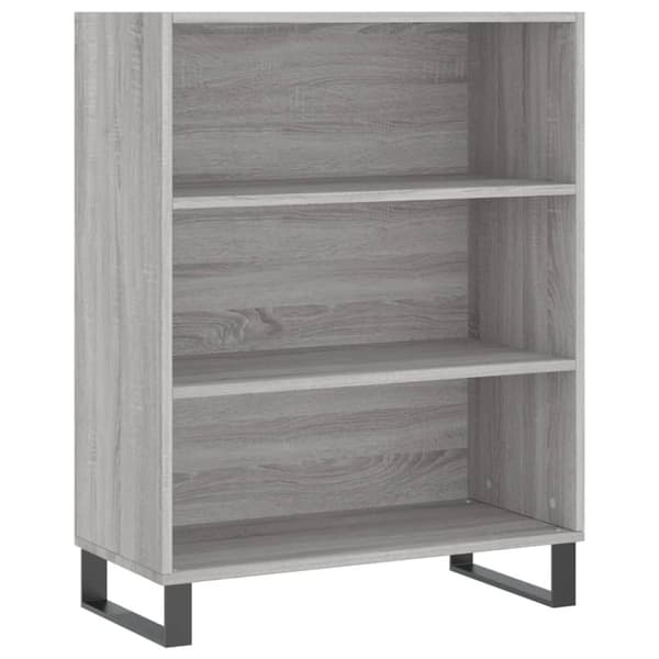 vidaXL Highboard grå sonoma 69,5x32,5x180 cm konstruert tre