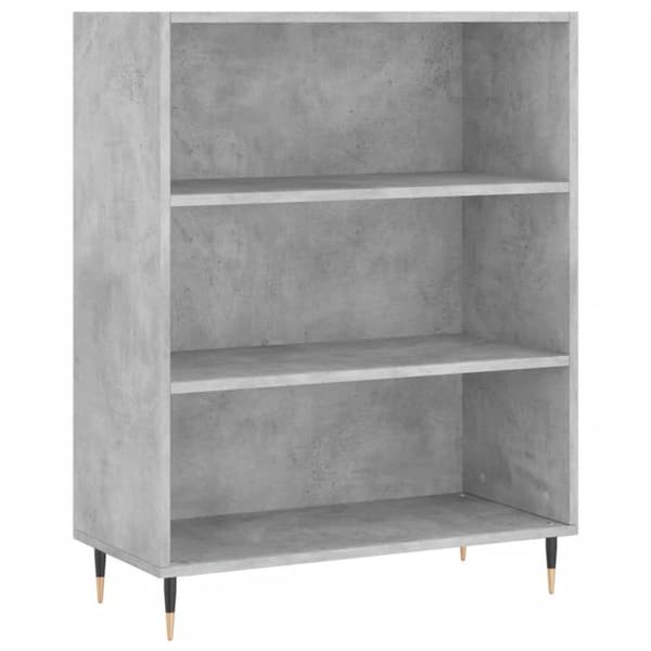 vidaXL højskab 69,5x34x180 cm konstrueret træ betongrå