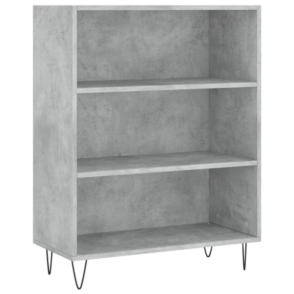vidaXL Highboard betonggrå 69,5x32,5x180 cm konstruert tre