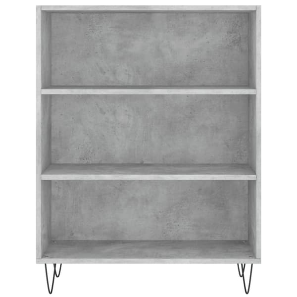 vidaXL Highboard betonggrå 69,5x32,5x180 cm konstruert tre