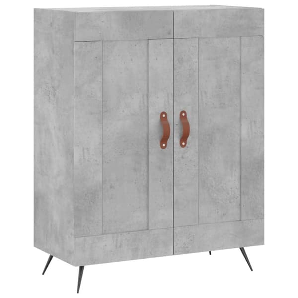 vidaXL højskab 69,5x34x180 cm konstrueret træ betongrå