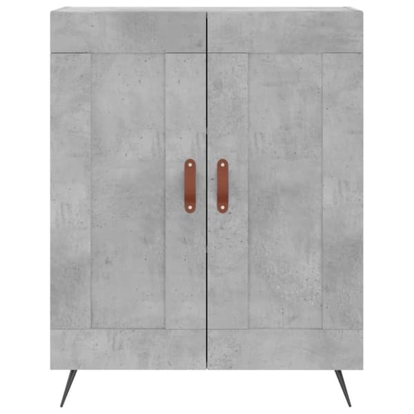vidaXL højskab 69,5x34x180 cm konstrueret træ betongrå
