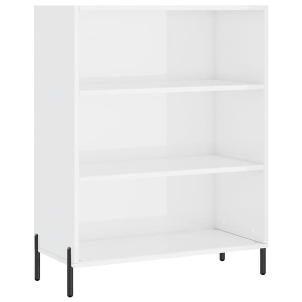 vidaXL reol 69,5x32,5x180 cm konstrueret træ hvid
