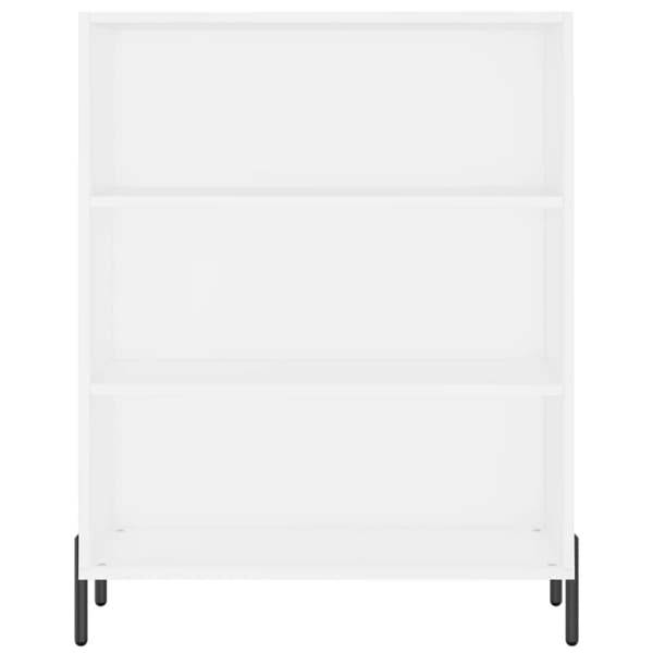 vidaXL reol 69,5x32,5x180 cm konstrueret træ hvid