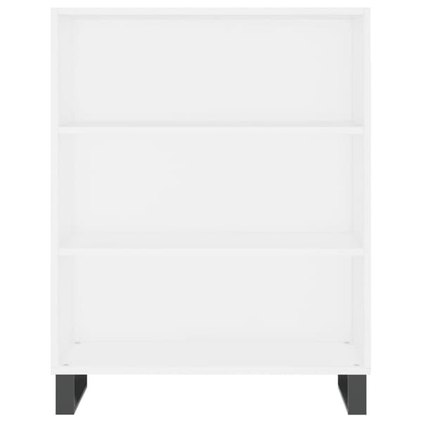 vidaXL reol 69,5x32,5x180 cm konstrueret træ hvid