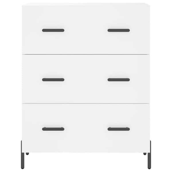 vidaXL Highboard hvit 69,5x34x180 cm konstruert tre