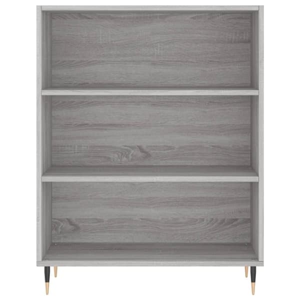 vidaXL reol 69,5x32,5x180 cm konstrueret træ grå sonoma-eg