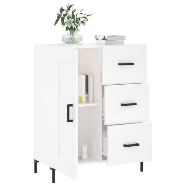 vidaXL Skåp vit 69,5x34x90 cm konstruerat trä