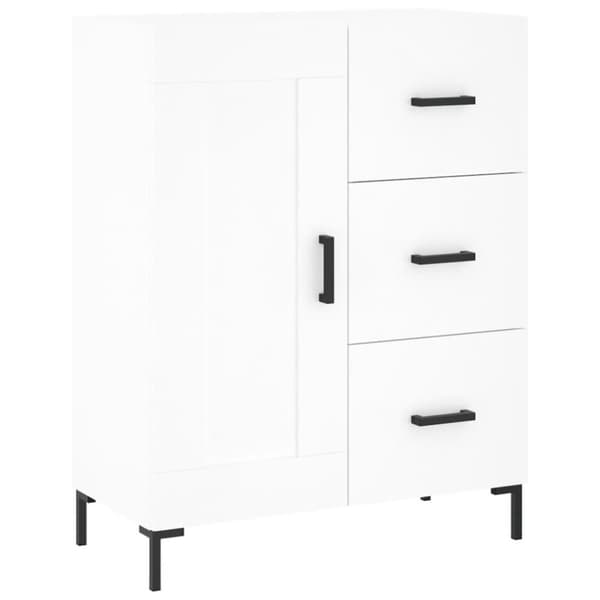 vidaXL Skåp vit 69,5x34x90 cm konstruerat trä