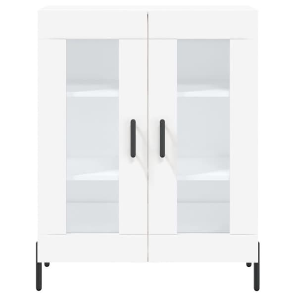 vidaXL højskab 69,5x34x180 cm konstrueret træ hvid