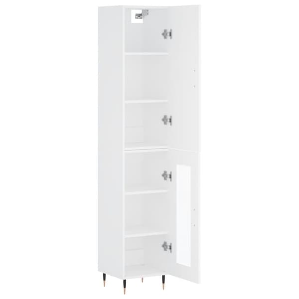 vidaXL skab 34,5x34x180 cm konstrueret træ hvid