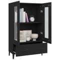 Miniatyrbillede 3 af 9: vidaXL skab 70x31x115 cm konstrueret træ sort