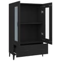 Miniatyrbillede 4 af 9: vidaXL skab 70x31x115 cm konstrueret træ sort