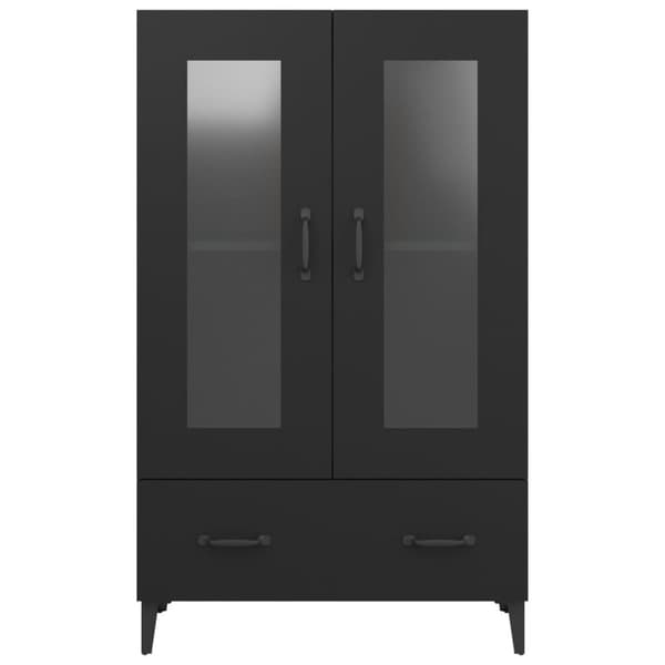 vidaXL skab 70x31x115 cm konstrueret træ sort
