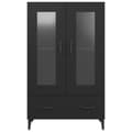Miniatyrbillede 5 af 9: vidaXL skab 70x31x115 cm konstrueret træ sort