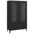 Miniatyrbillede 1 af 9: vidaXL skab 70x31x115 cm konstrueret træ sort