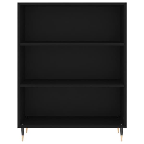 vidaXL Highboard svart 69,5x34x180 cm konstruert tre