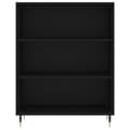 Miniatyrbilde 7 av 11: vidaXL Highboard svart 69,5x34x180 cm konstruert tre