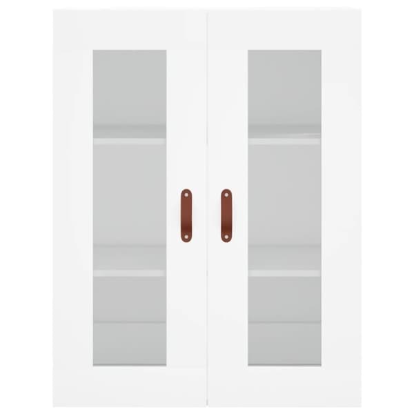 vidaXL højskab 69,5x34x180 cm konstrueret træ hvid