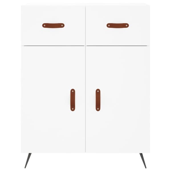 vidaXL højskab 69,5x34x180 cm konstrueret træ hvid