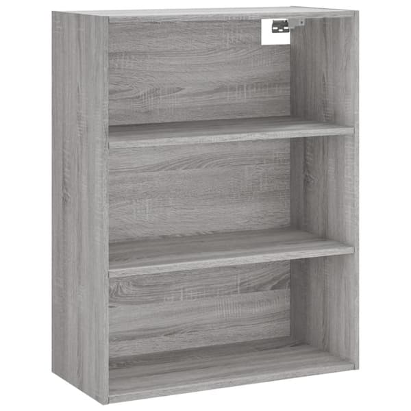 vidaXL Kaappi harmaa Sonoma 69,5x32,5x180 cm tekninen puu