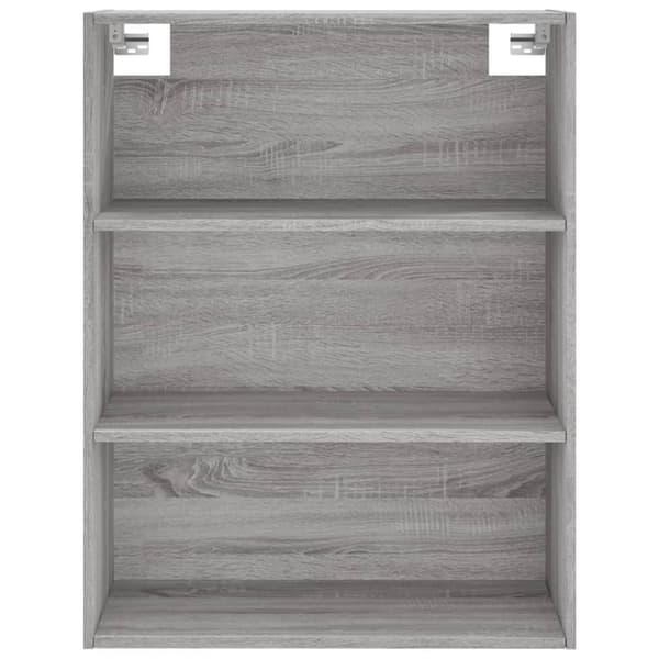 vidaXL Kaappi harmaa Sonoma 69,5x32,5x180 cm tekninen puu