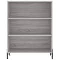 Miniatyrbilde 5 av 11: vidaXL Highboard grå sonoma 69,5x32,5x180 cm konstruert tre