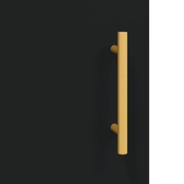 vidaXL højskab 69,5x34x180 cm konstrueret træ sort