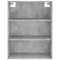 Miniatyrbilde 5 av 11: vidaXL Highboard betonggrå 69,5x34x180 cm konstruert tre