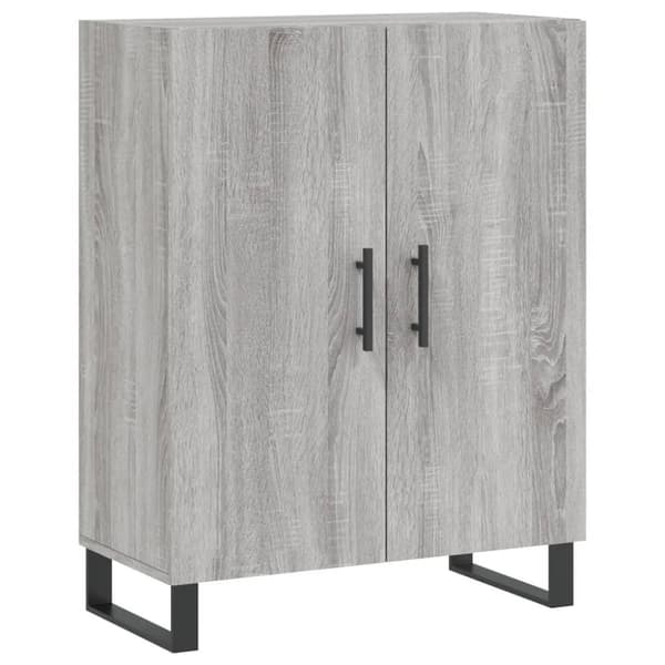 vidaXL Highboard grå sonoma 69,5x34x180 cm konstruert tre