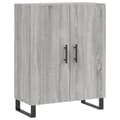 Miniatyrbilde 6 av 11: vidaXL Highboard grå sonoma 69,5x34x180 cm konstruert tre