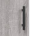 Miniatyrbilde 9 av 11: vidaXL Highboard grå sonoma 69,5x34x180 cm konstruert tre