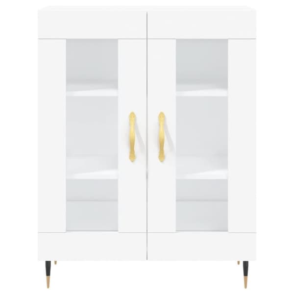 vidaXL højskab 69,5x34x180 cm konstrueret træ hvid