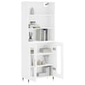 Miniatyrbillede 2 af 11: vidaXL højskab 69,5x34x180 cm konstrueret træ hvid