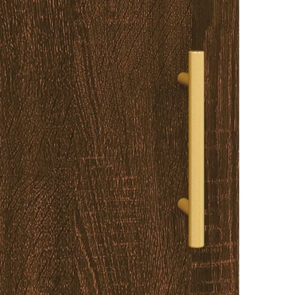 vidaXL højskab 69,5x34x180 cm konstrueret træ brun egetræsfarve