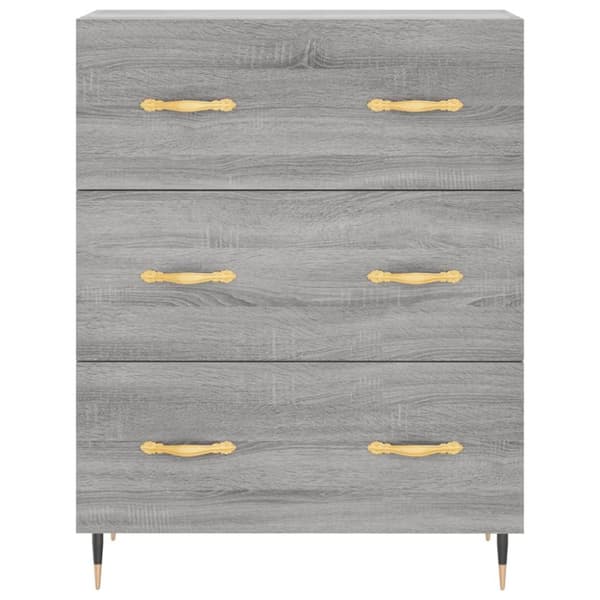 vidaXL Högskåp Grå Sonoma 69,5x34x180 cm konstruerat trä