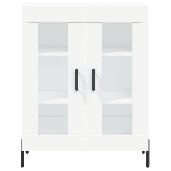 vidaXL Högskåp vit 69,5x34x180 cm konstruerat trä