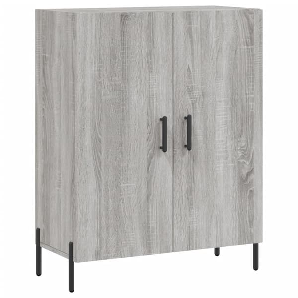 vidaXL højskab 69,5x34x180 cm konstrueret træ grå sonoma-eg