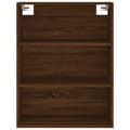 Miniatyrbilde 5 av 11: vidaXL Highboard brun eik 69,5x34x180 cm konstruert tre