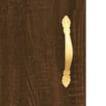 Miniatyrbilde 9 av 11: vidaXL Highboard brun eik 69,5x34x180 cm konstruert tre