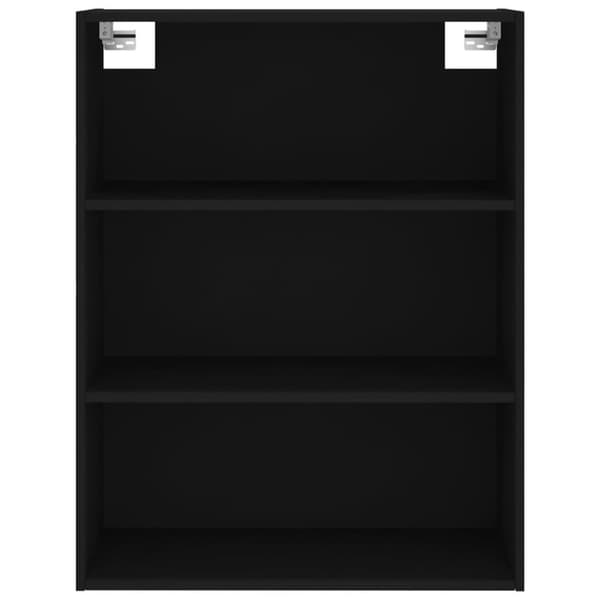 vidaXL Högskåp svart 69,5x34x180 cm konstruerat trä