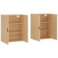 Miniatyrbillede 3 af 11: vidaXL vægskabe 2 stk. 69,5x34x90 cm sonoma-eg