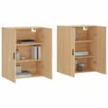 Miniatyrbillede 2 af 11: vidaXL vægskabe 2 stk. 69,5x34x90 cm sonoma-eg