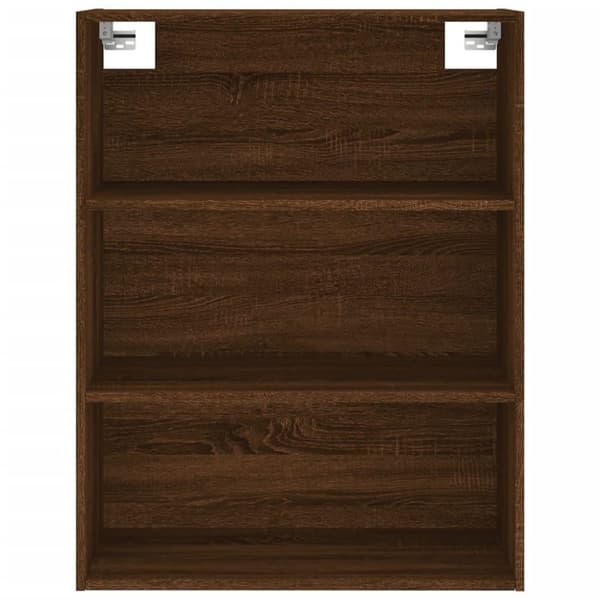 vidaXL højskab 69,5x34x180 cm konstrueret træ brun egetræsfarve
