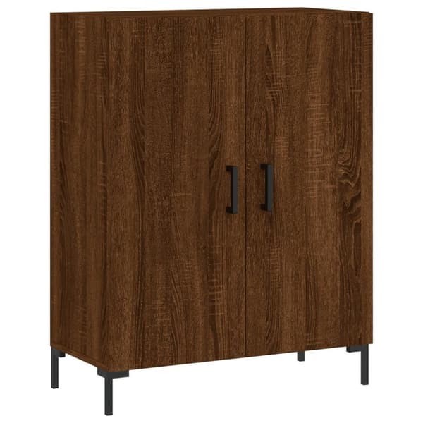 vidaXL højskab 69,5x34x180 cm konstrueret træ brun egetræsfarve
