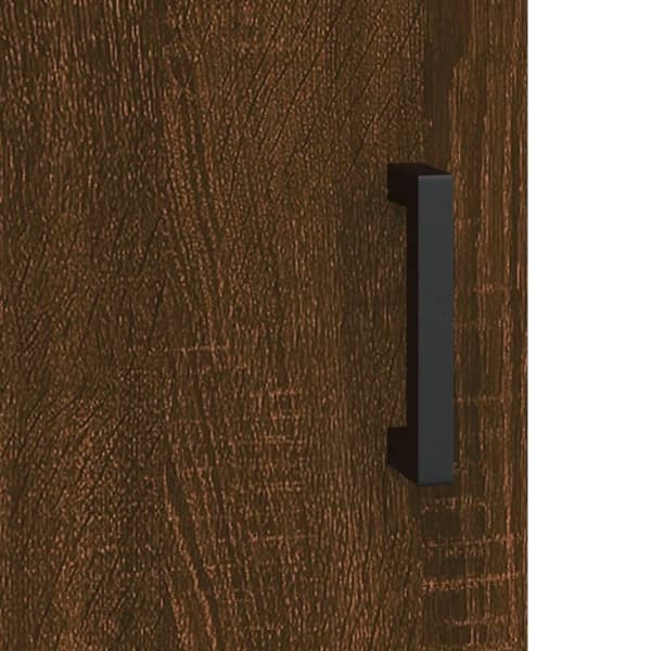 vidaXL højskab 69,5x34x180 cm konstrueret træ brun egetræsfarve