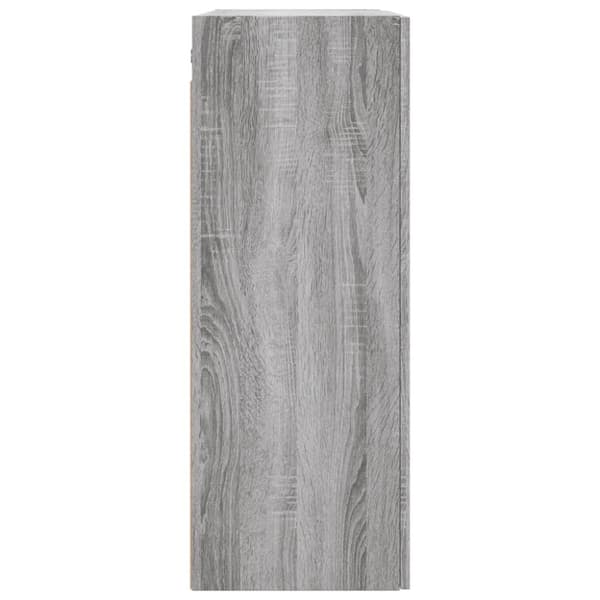 vidaXL Veggskap 2 stk grå sonoma 69,5x34x90 cm