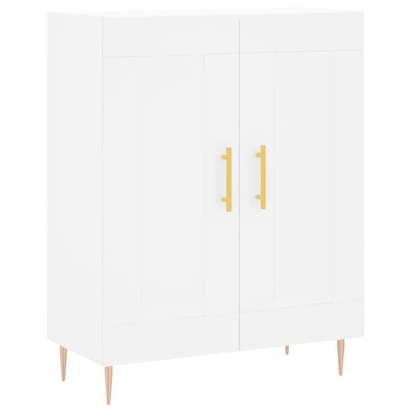 vidaXL højskab 69,5x34x180 cm konstrueret træ hvid