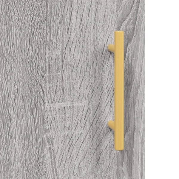 vidaXL Highboard grå sonoma 69,5x34x180 cm konstruert tre